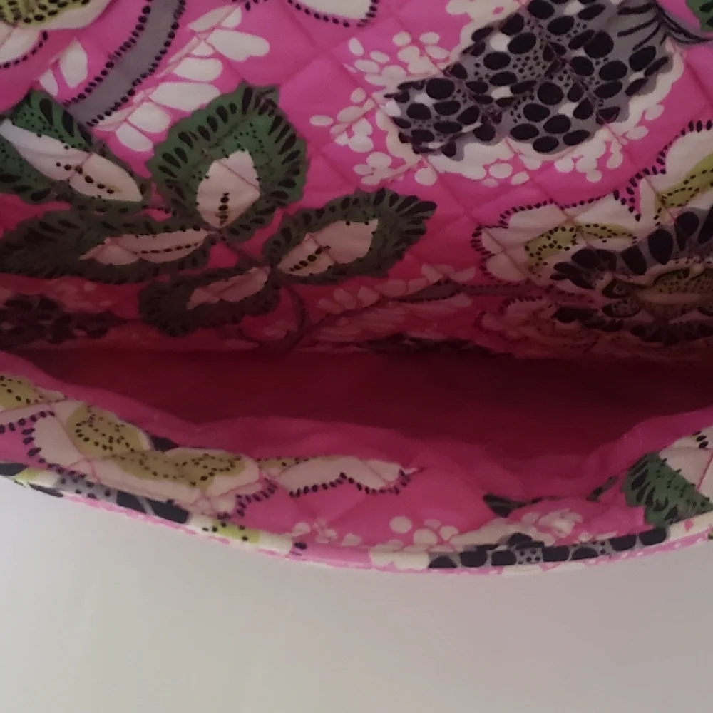 Vera Bradley Priscilla Pink Diaper Bag With Changing Pad